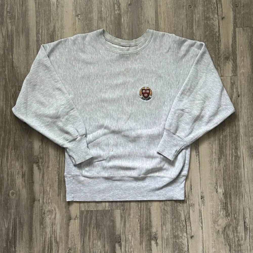 Vintage Harvard University Champion Reverse Weave Sweatshirt Size M
